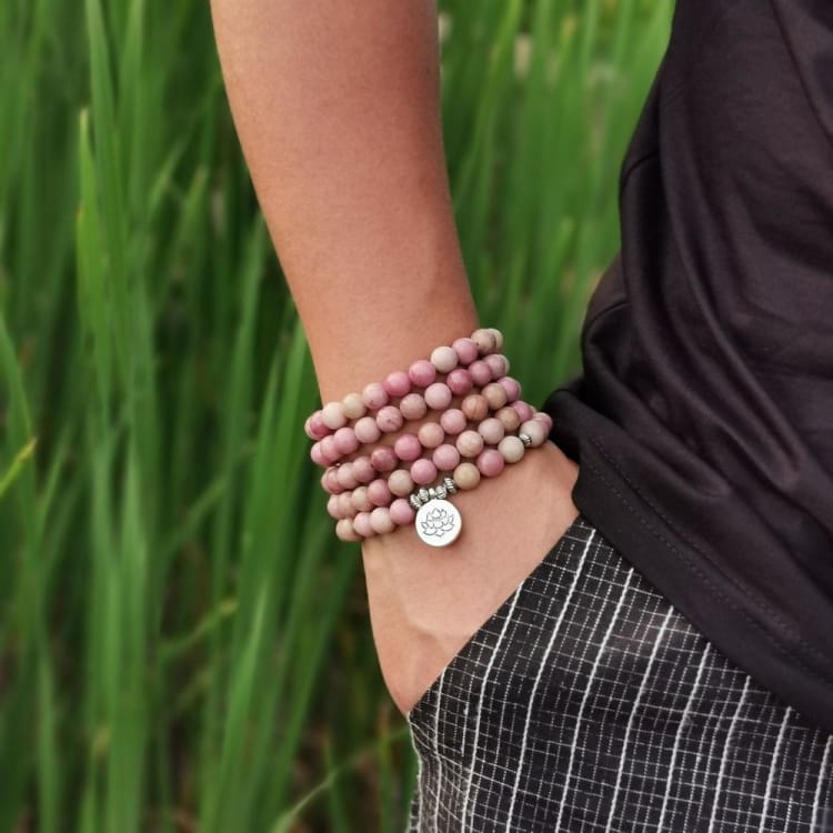 Bracelet Mâla en Rhodochrosite - Bracelet