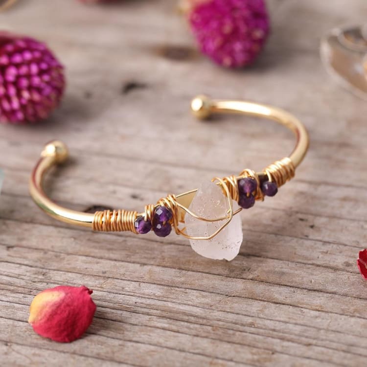 Bracelet ’Montagne de Cristal de Roche’ - bracelet