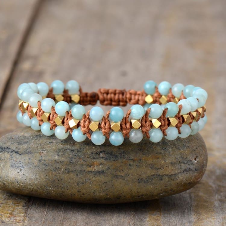 Bracelet Noeuds d’Amazonite - Bracelet