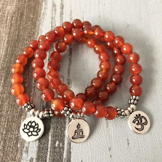 Bracelet Om En Cornaline - Bracelet
