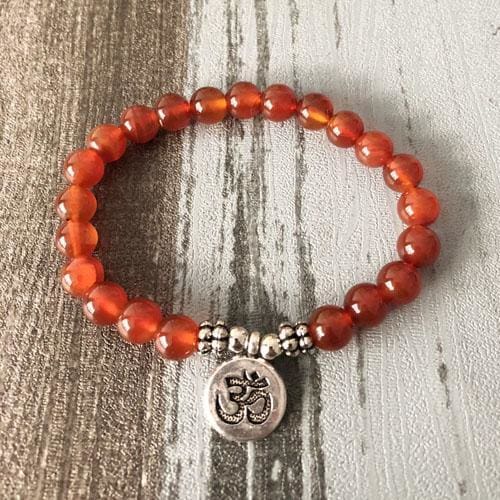 Bracelet Om En Cornaline - Om / 17 Cm - Bracelet