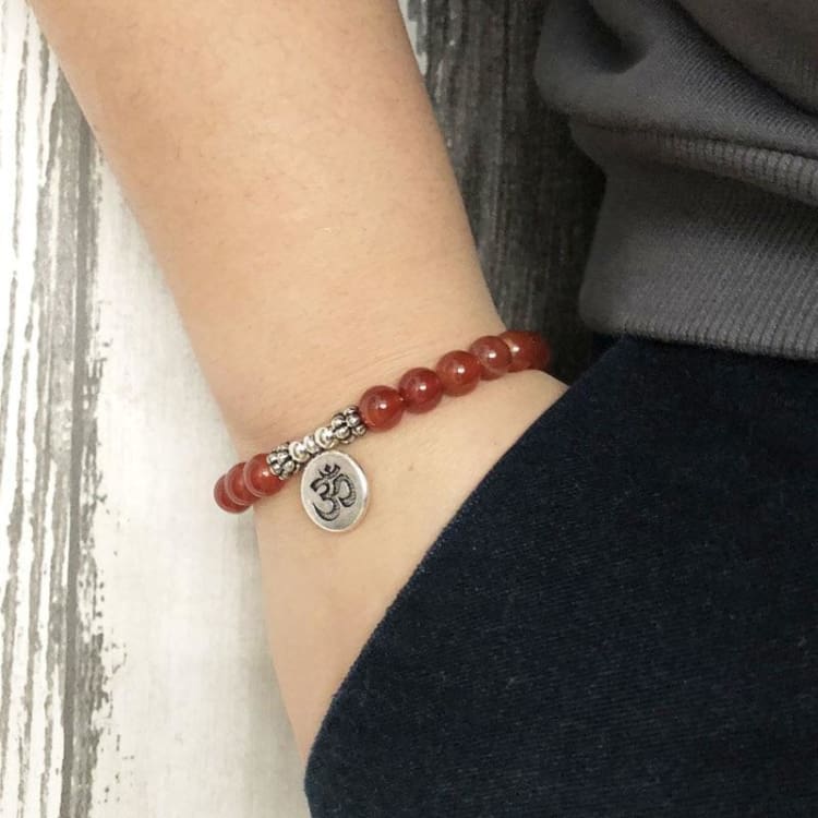 Bracelet Om En Cornaline - Bracelet