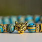Bracelet perlé pour homme ’ la force du léopard ’