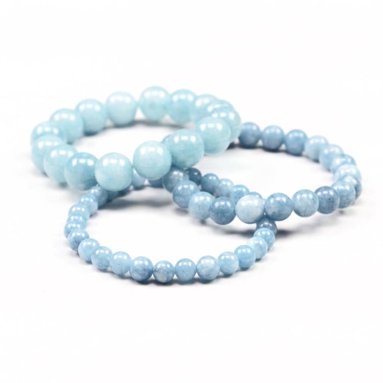 Bracelet perles en Aigue Marine - Bracelet