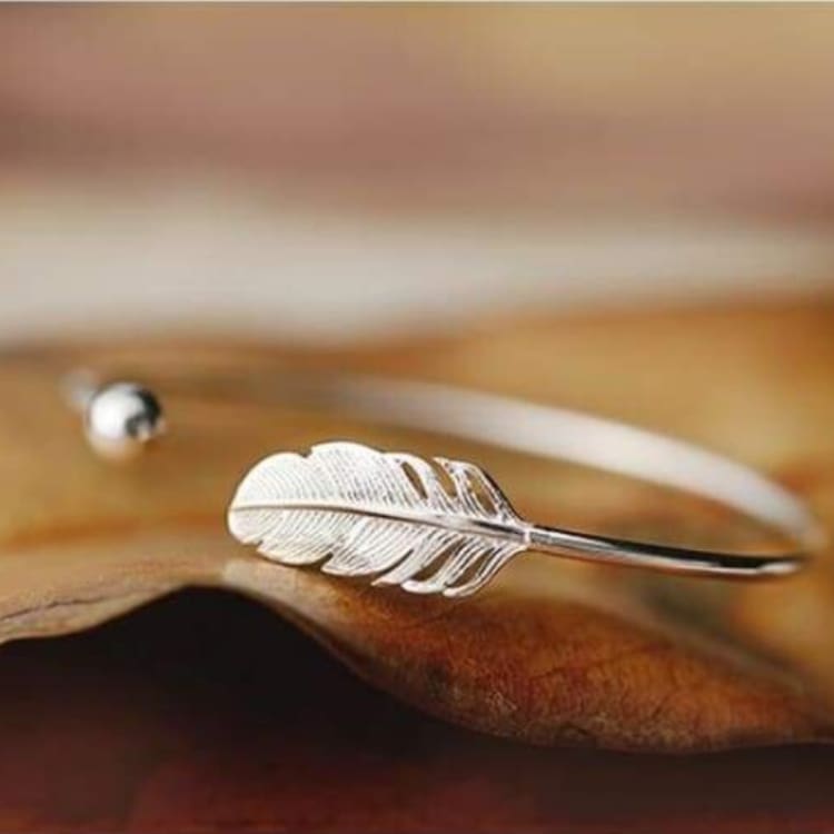 Bracelet Plume dAnge en argent sterling - Bracelet