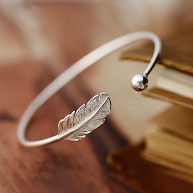 Bracelet Plume dAnge en argent sterling - Bracelet
