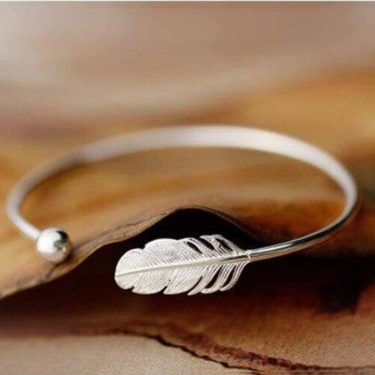 Bracelet Plume dAnge en argent sterling - Bracelet