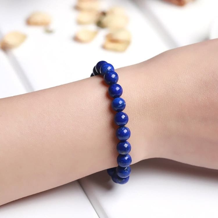 Bracelet Plume en Lapis Lazuli - Bracelet