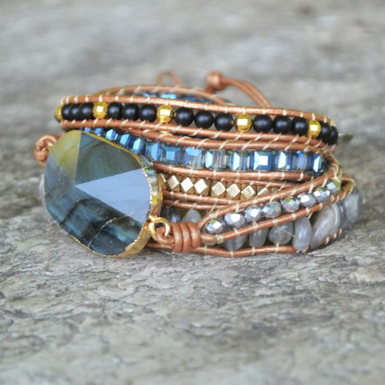Bracelet protecteur en labradorite - Bracelet