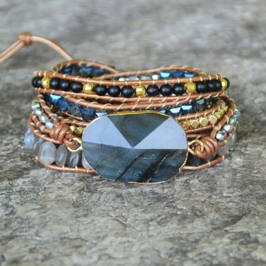 Bracelet protecteur en labradorite - Bracelet