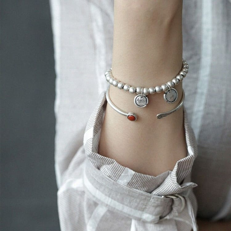 Bracelet Sérénité ouvert en Argent Sterling 925
