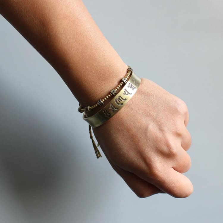 Bracelet Sutra du Coeur en Laiton - bracelet