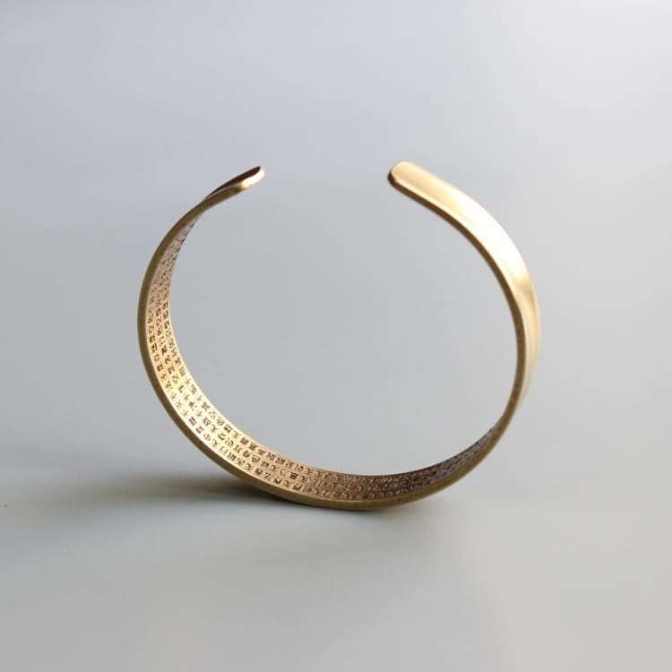 Bracelet Sutra du Coeur en Laiton - bracelet