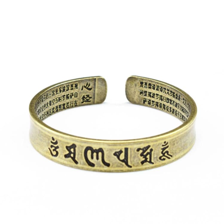 Bracelet Sutra du Coeur en Laiton - bracelet