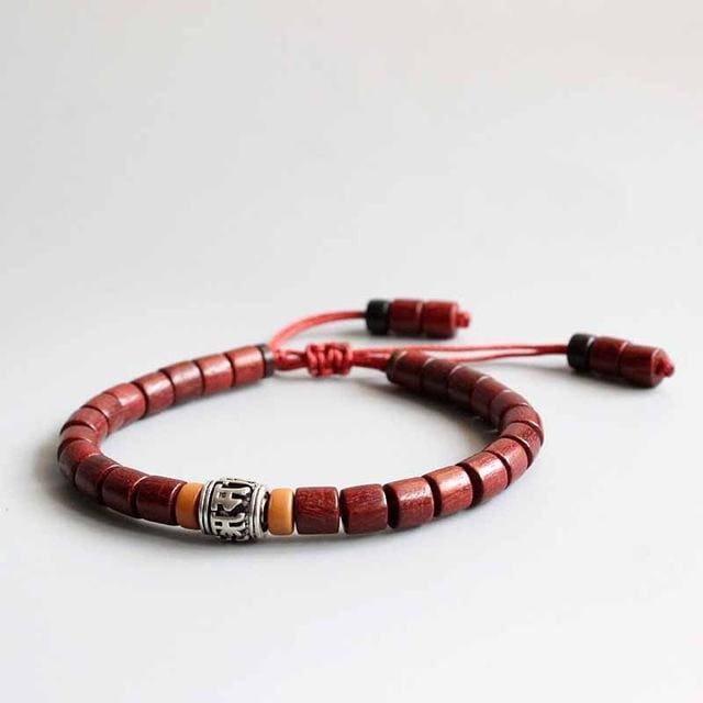 Bracelet Tibétain En Santal Rouge - Bois De Santal - Bracelet Image