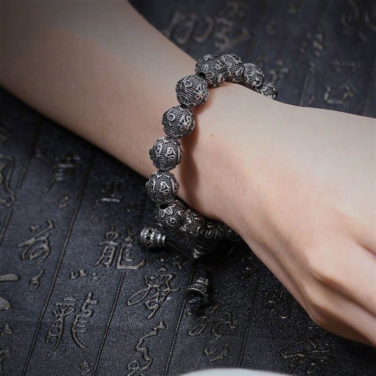 Bracelet tibétain ’Om Mane Padme Hum’ - Bracelet