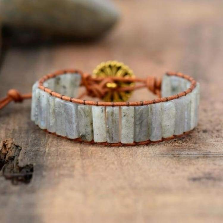 Bracelet tressé en Labradorite - Bracelet