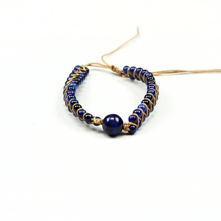 Bracelet tressé en Oeil de Faucon - Bracelet