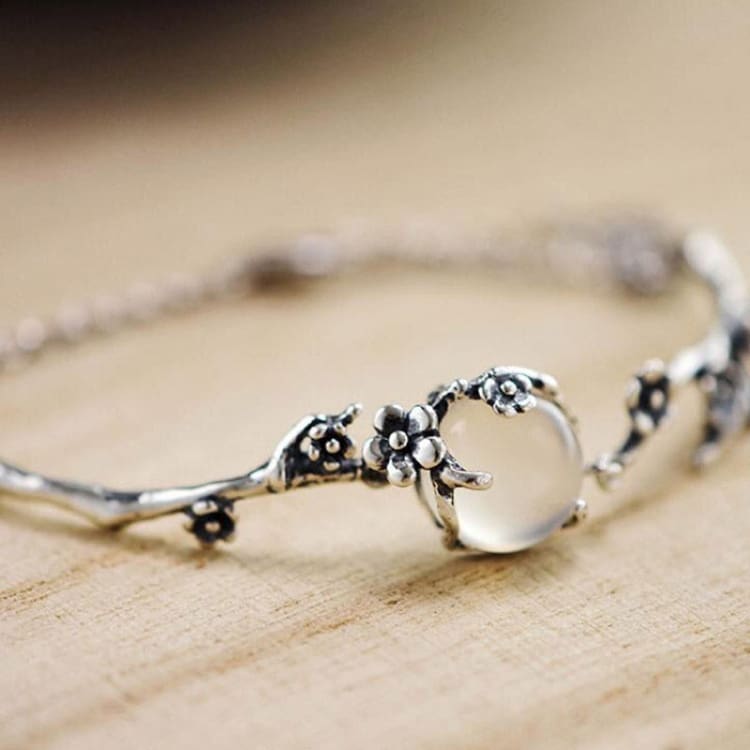 Bracelet vintage de la fleur de prunier