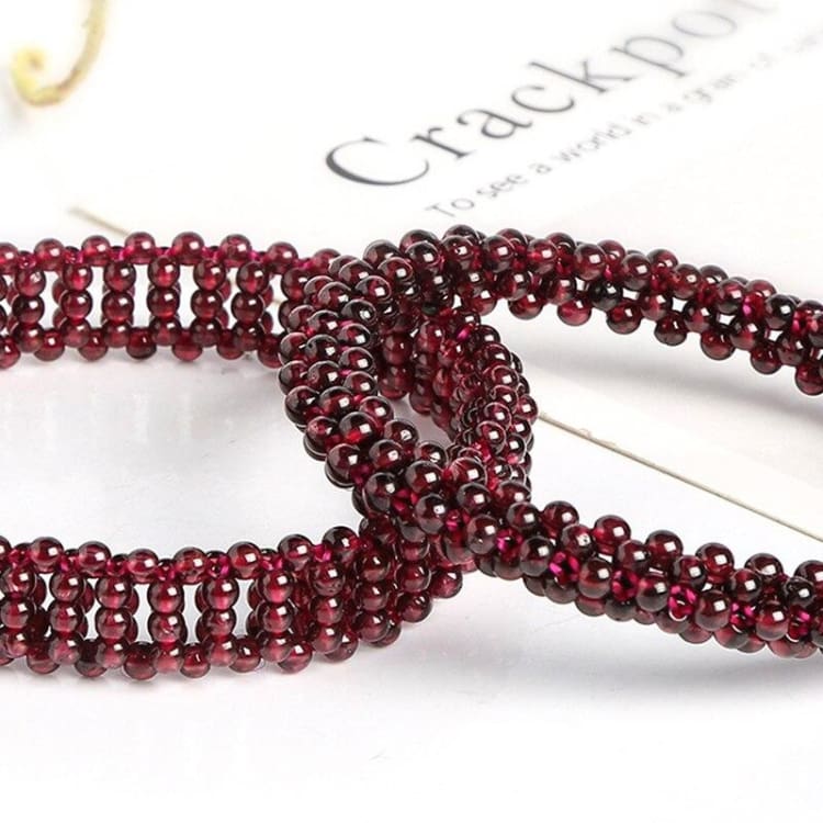 Bracelet ’Vitalité’ en Grenat rouge - bracelet en Grenat
