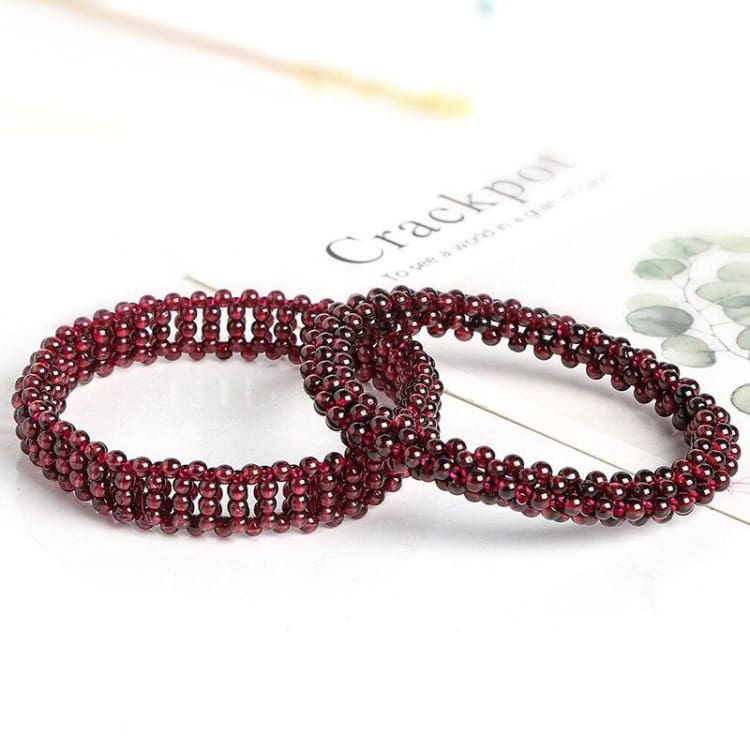 Bracelet ’Vitalité’ en Grenat rouge - bracelet