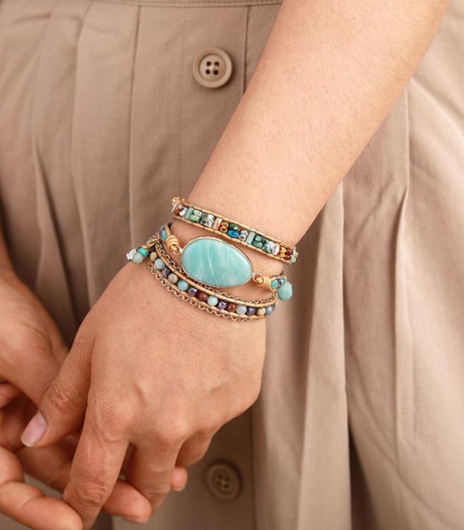 Bracelet Wrap Amazonite - Bracelet