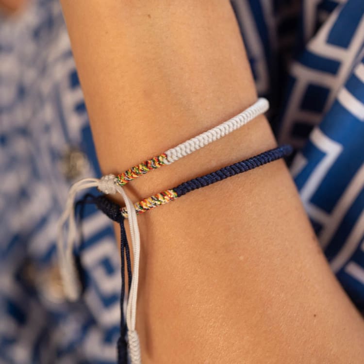 Bracelets de Chance tressés main de soutien au Tibet - Bracelet