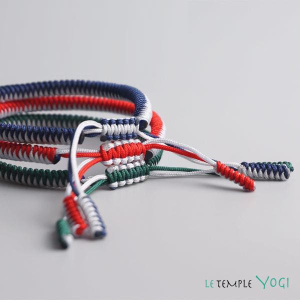 Bracelets De Chance Tressés Main De Soutien Au Tibet - Bracelet