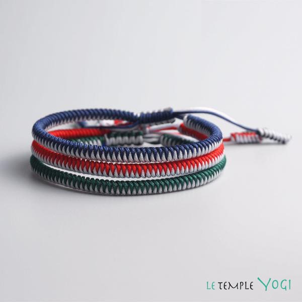 Bracelets De Chance Tressés Main De Soutien Au Tibet - Bracelet