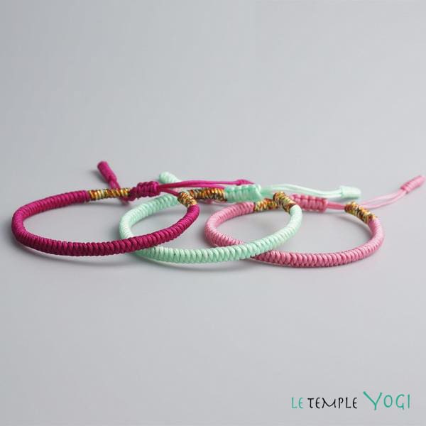 Bracelets De Chance Tressés Main De Soutien Au Tibet - Bracelet