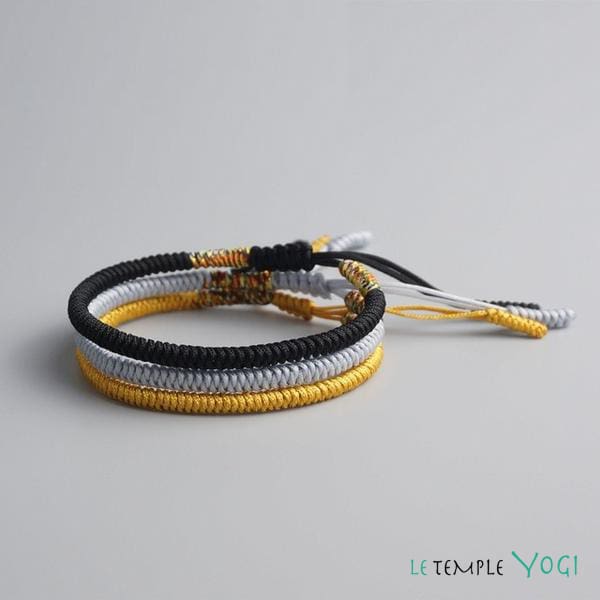 Bracelets De Chance Tressés Main De Soutien Au Tibet - Trio Du Tigre - Bracelet