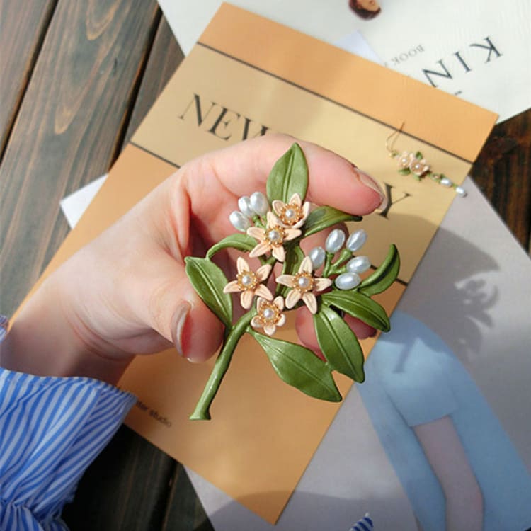 Broche fleur d’Edelweiss
