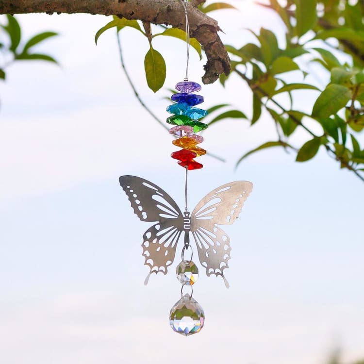 Capteur De Soleil Butterfly En Cristal - 2 - Decoration
