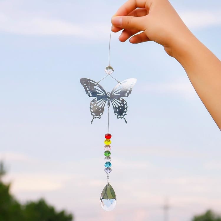 Capteur De Soleil Butterfly En Cristal - Decoration Image