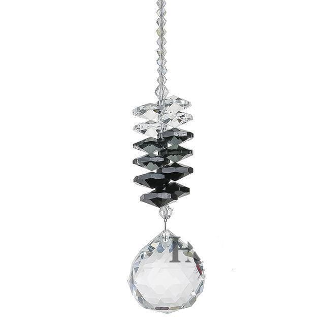 Capteur de soleil en cristal - noir - decoration