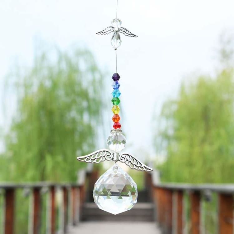 Capteur solaire 7 chakras Ange - decoration