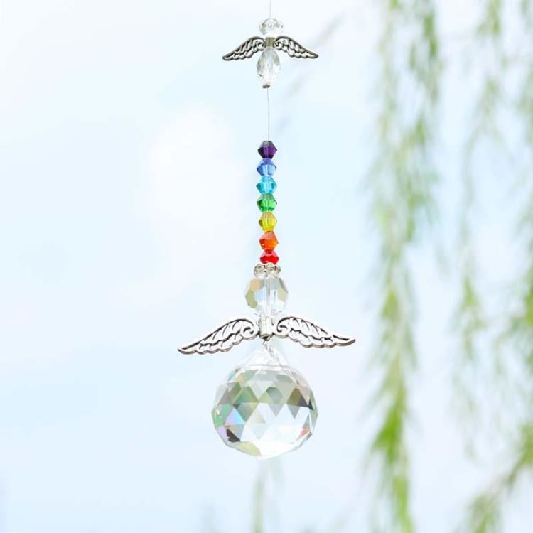 Capteur solaire 7 chakras Ange - decoration