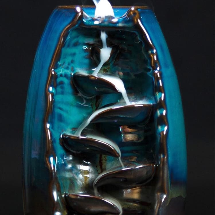 Cascade zen dencens en céramique (10 cônes dencens offerts) - aromatherapie