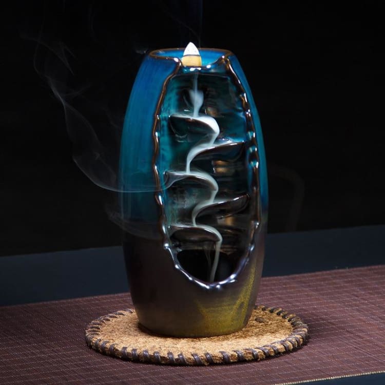 Cascade zen dencens en céramique (10 cônes dencens offerts) - aromatherapie