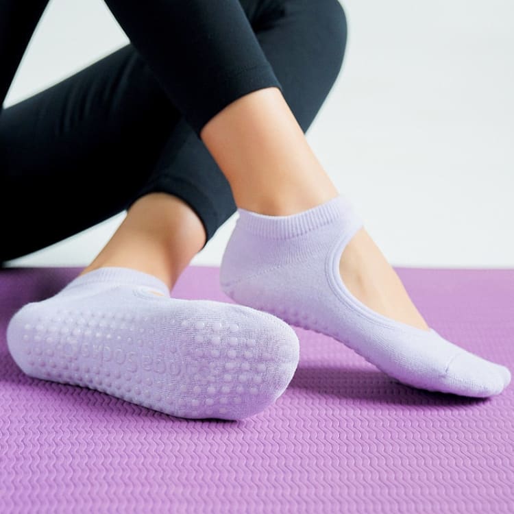3 Paires Chaussettes De Yoga Antidérapantes BOBOZHONG - Coton Et Silicone, Taille Unique Femme 34-40 - Pour Pilates, Fitness, Danse, Maison