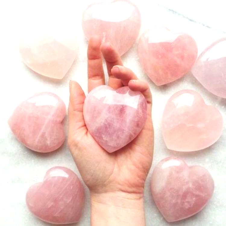 Coeur En Quartz Rose - Pierre