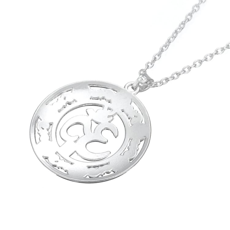 Collier 7 chakras symbole du Yoga rond - Collier