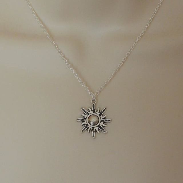 Collier astre lunaire et solaire - Soleil - collier