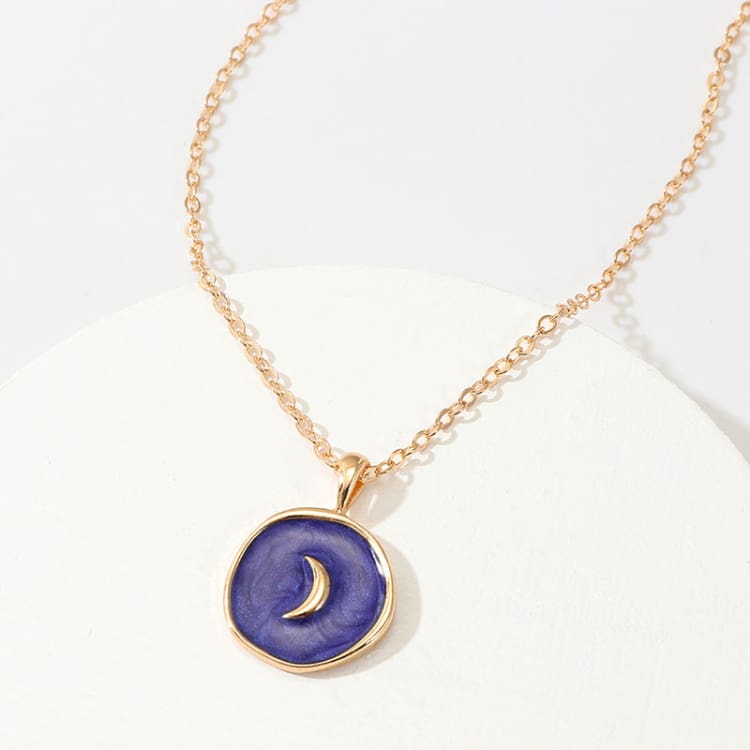 Collier céleste vintage - Violet