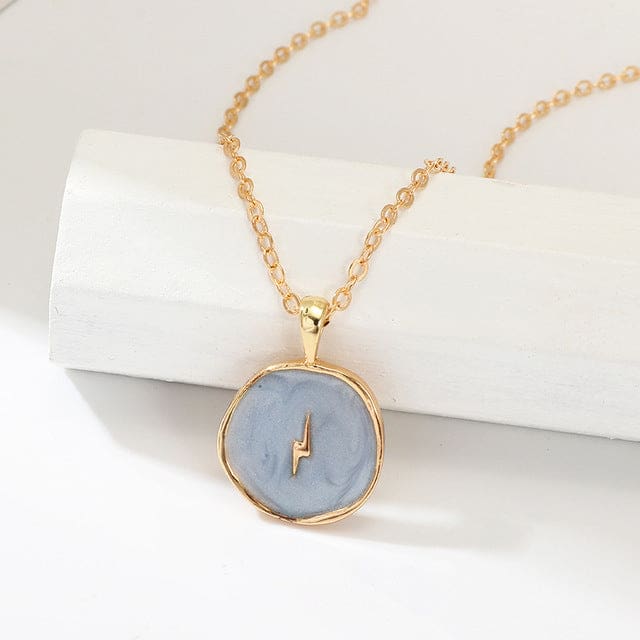 Collier céleste vintage - Bleu