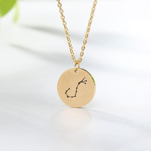 Collier Constellation du Zodiaque 3 Coloris - Scorpion / Or Rosé - collier