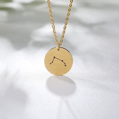 Collier Constellation du Zodiaque 3 Coloris - Bélier / Argenté - collier