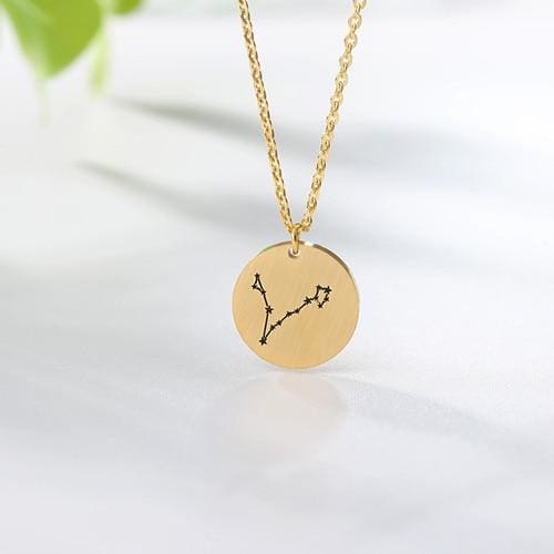 Collier Constellation du Zodiaque 3 Coloris - Capricorne / Or Rosé - collier