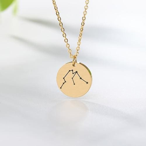 Collier Constellation du Zodiaque 3 Coloris - Verseau / Or Rosé - collier