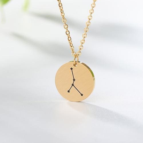 Collier Constellation du Zodiaque 3 Coloris - Taureau / Or Rosé - collier